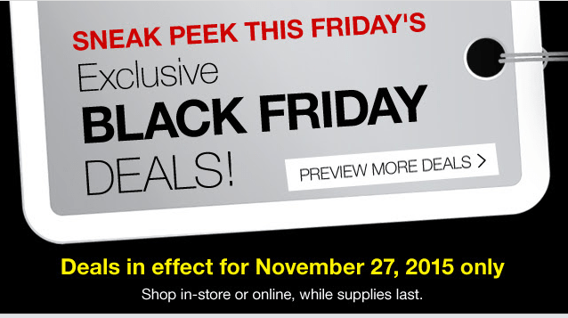 Staples Canada Black Friday 2015