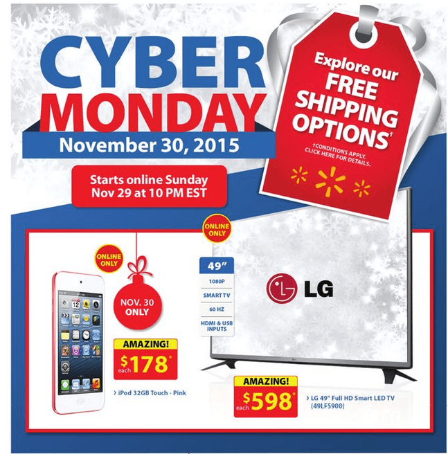 Walmart canada cyber monday 2015