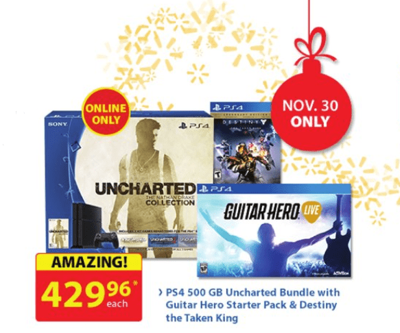 ps4 bundle cyber monday walmart canada