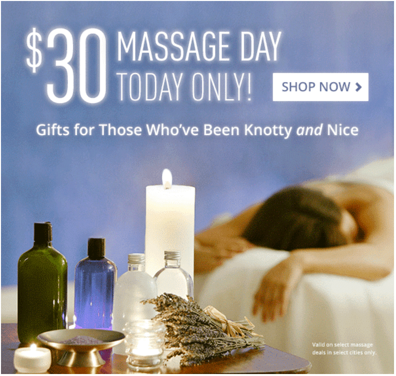 Groupon Canada Massage Day Offers Save An Extra 30 Off Massages Deals