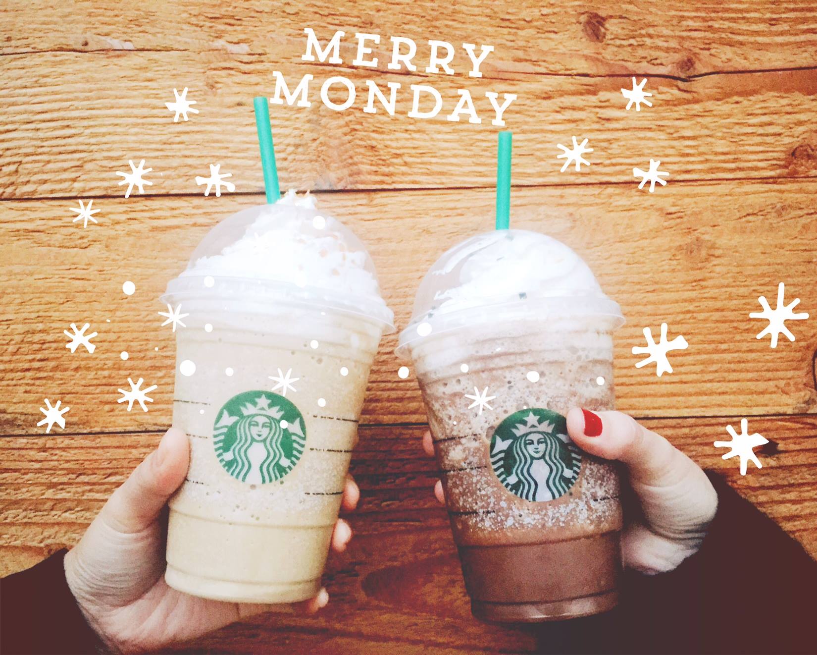 Happy Monday at Starbucks stores.