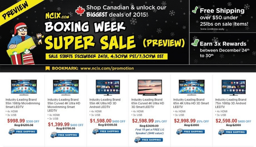 NCIX Boxing Day 2015