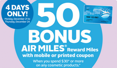 Rexall Canada Air Bonus Miles coupon