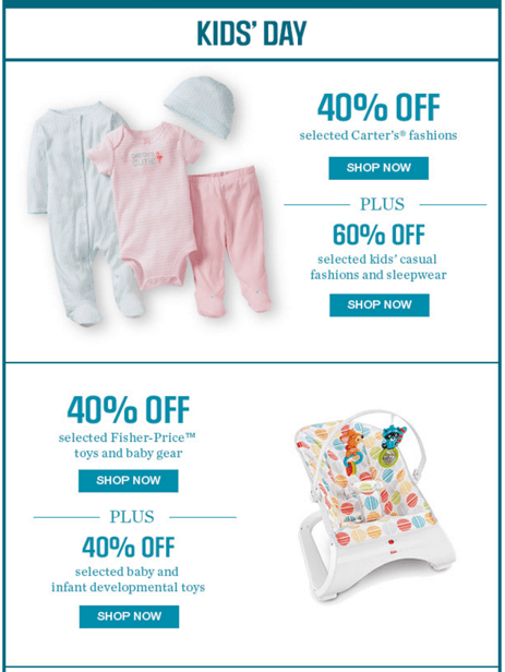 Sears Canada Daily Deals Kid's Day