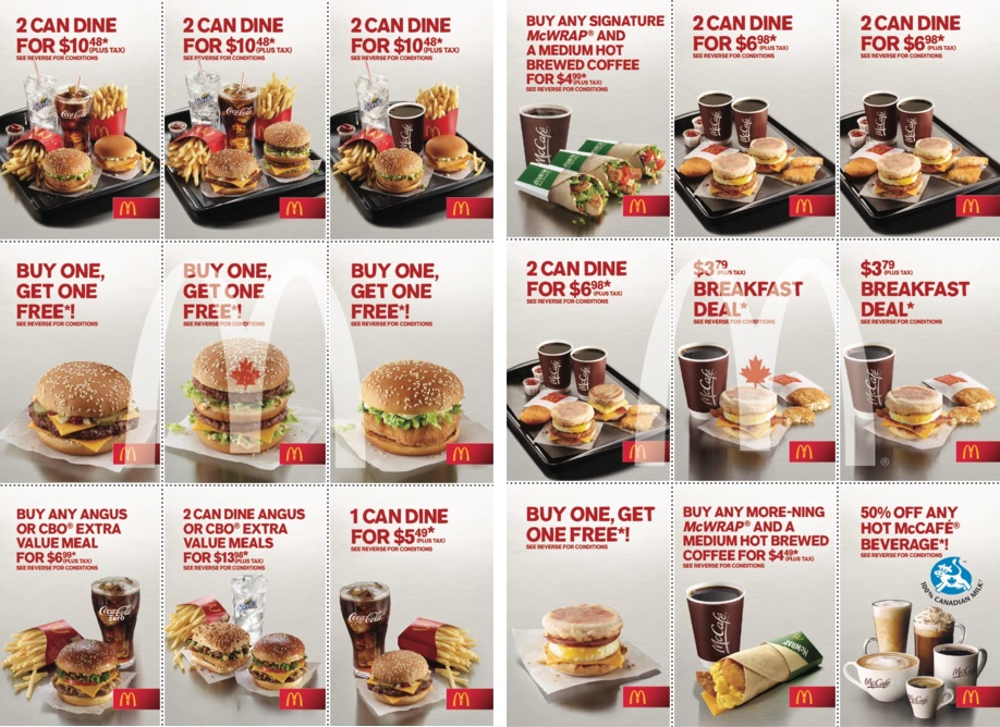 Canada mcdonalds store coupons