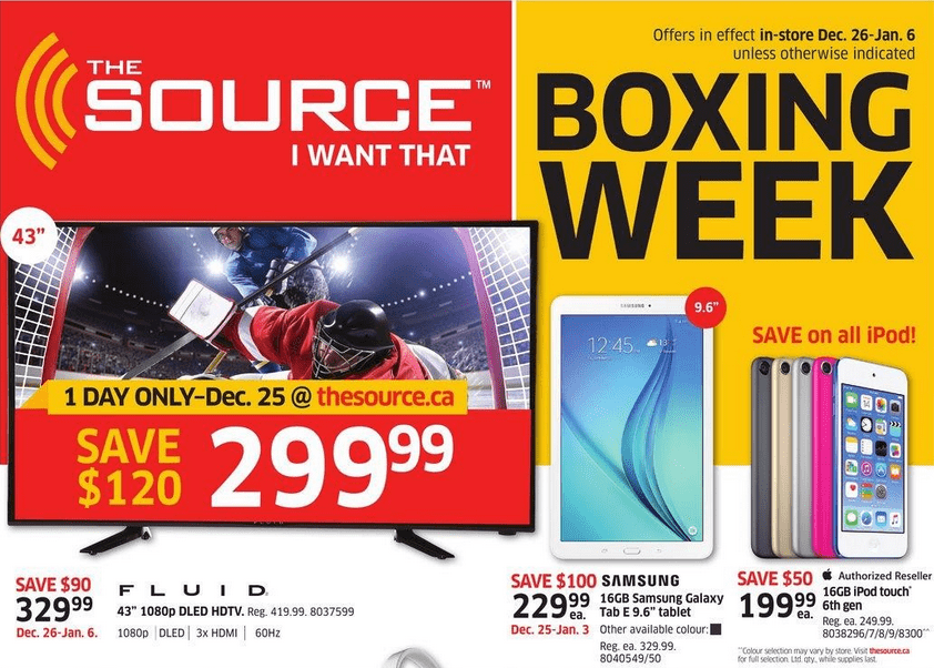 the source boxing day canada