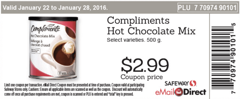 Safeway Canada Weekly Printable Coupons: Peanut Butter $1.99 + Hot Chocolate Mix $2.99 + More ...