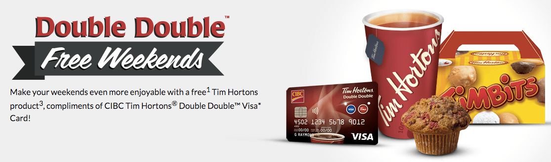 Tim Hortons Canada Free Weekends With Double Double Visa Card