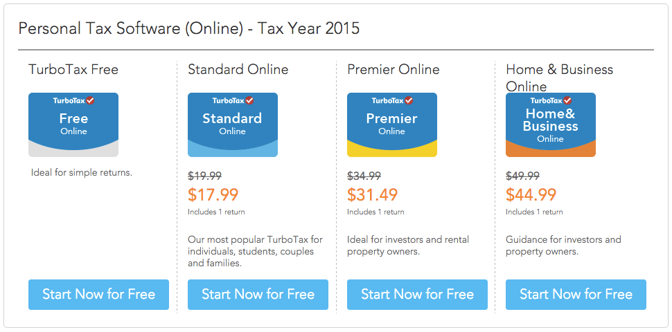 turbotax discount code 2016 online