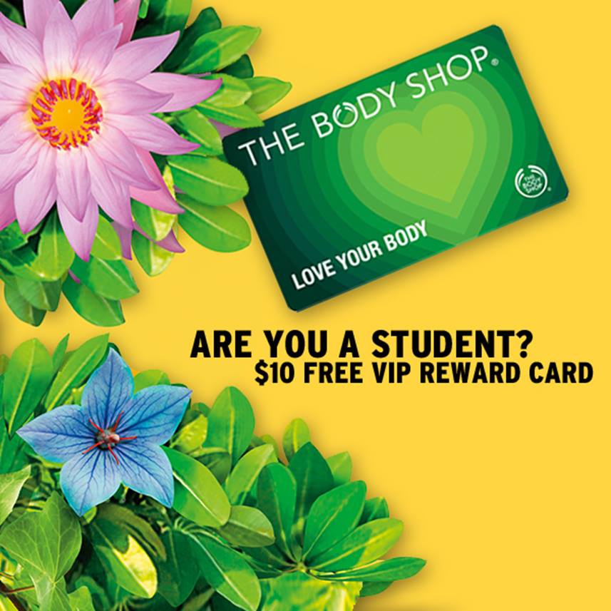 the body shop free LYB for students