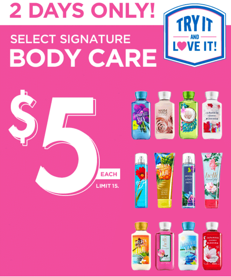 Bath & Body Works Canada Offers & Coupons 10 Off Any 30 Purchase