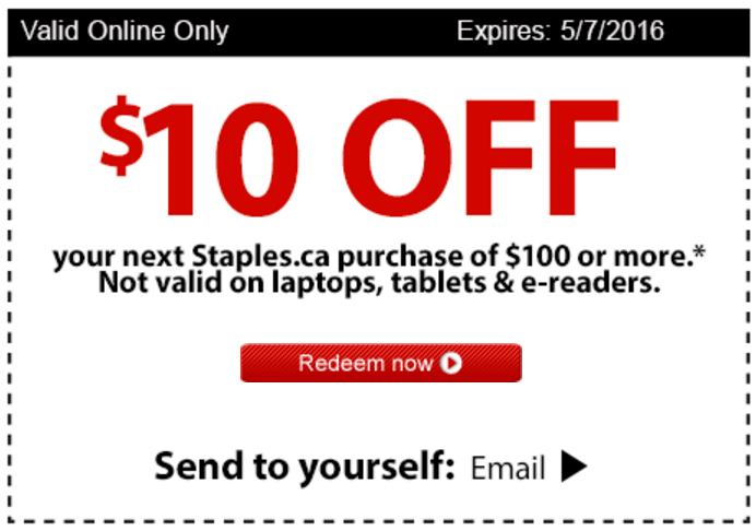 10 off staples canada coupons promo codes deals retailmenot