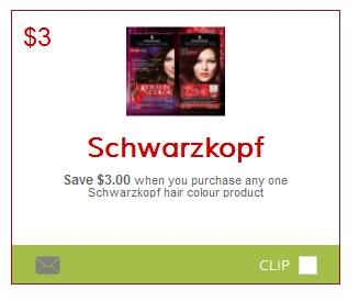 coupon printable coupons canadian schwarzkopf colour hair smartcanucks