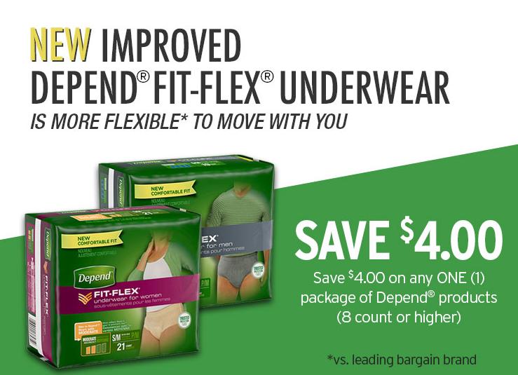Walmart Canada Coupons Save 4 On Depend Products Canadian Freebies 