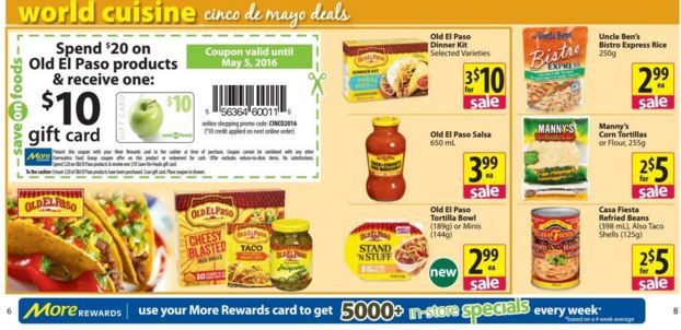 old el paso save on foods