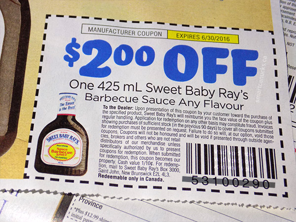smartsource 2016 sweet baby rays insert coupon