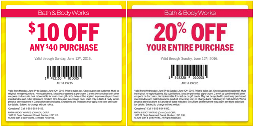 Bath & Body Works Coupon