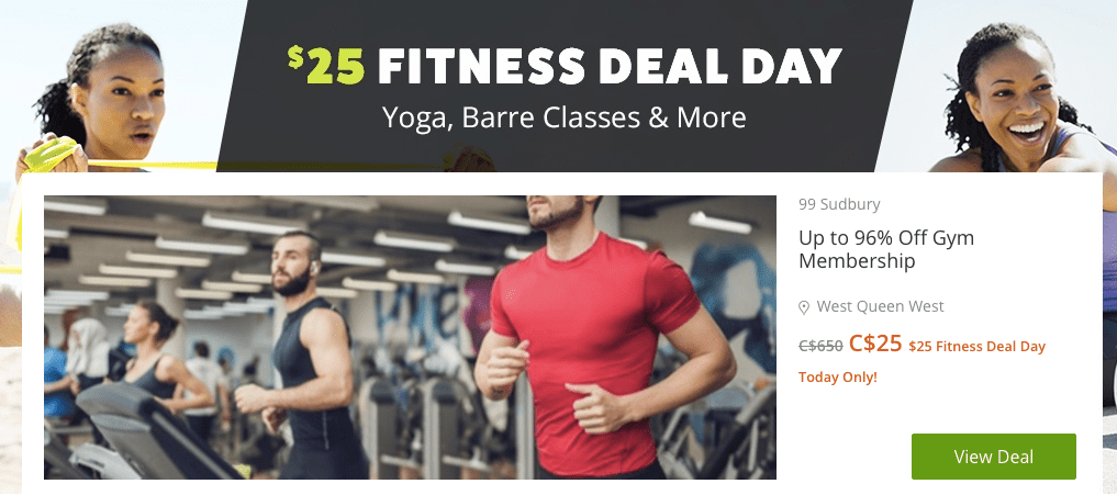 Groupon Canada Offers: Today Only Purchase $25 Fitness Deals ...