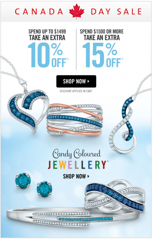 Peoples Jewellers Canada Day Sale Buy More Save More Take Up To An