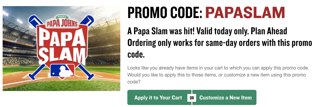Papa John's Pizza Canada Grand Slam Deal: Save 40% off Any ...
