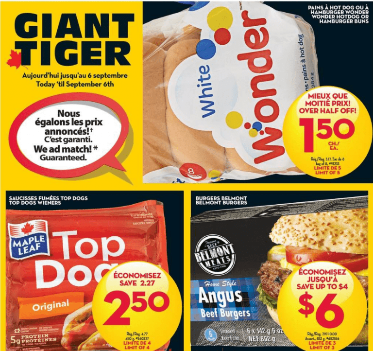 Giant Tiger Deals in Flyer August 31 September 6 Canadian Freebies