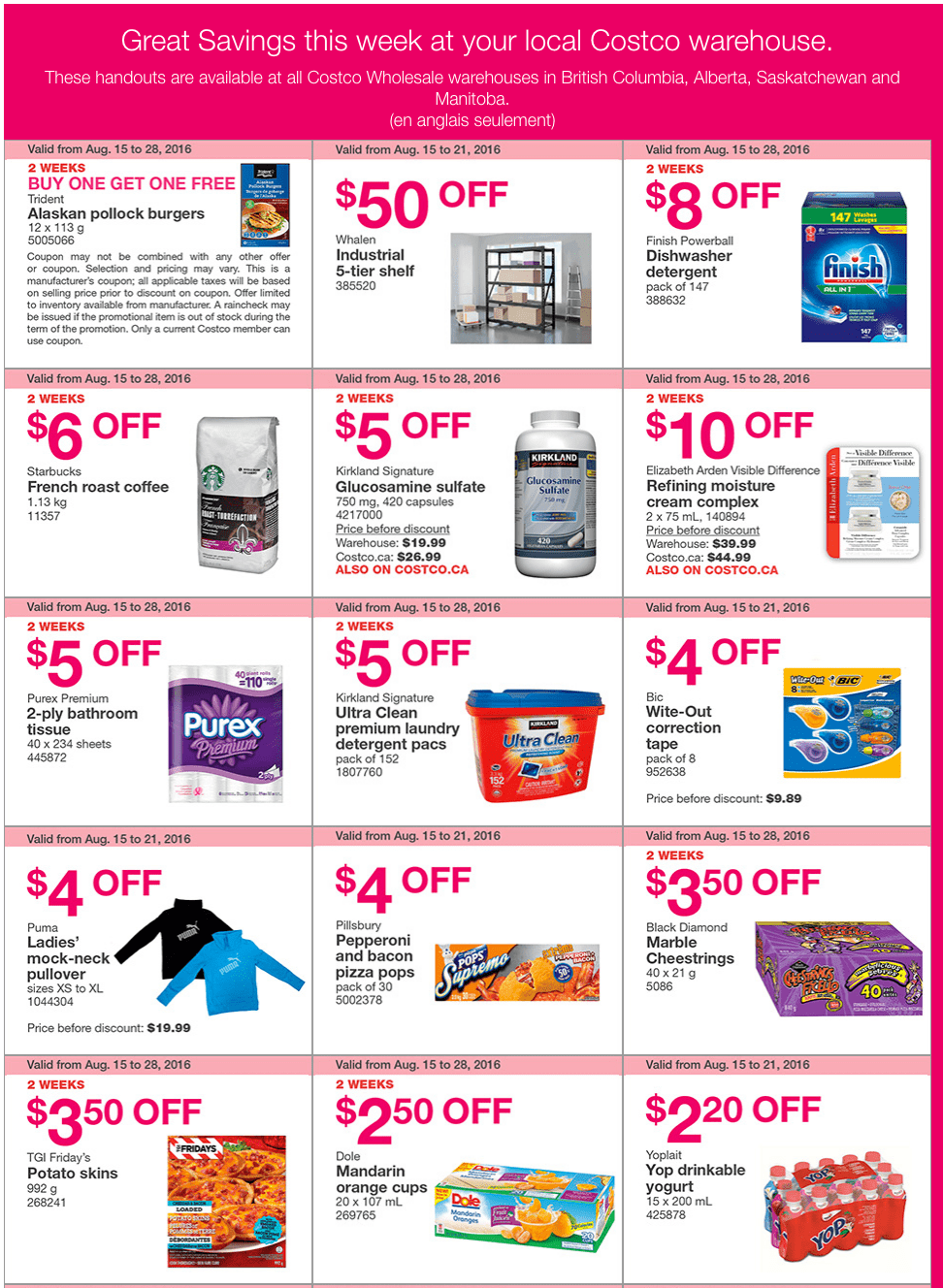 Costco Canada Weekly Instant Handouts Coupons/Flyers For Western
