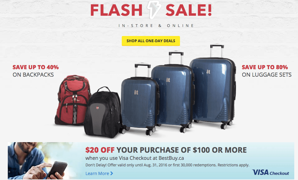 best buy luggage on sale