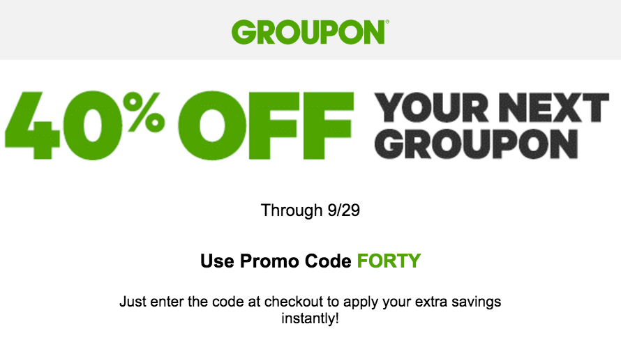 groupon code