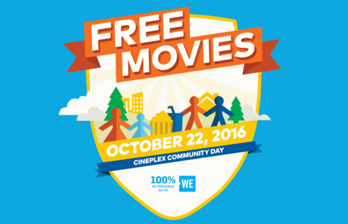 Cineplex Odeon Free Movies Community Day at SmartCanucks.ca Deals