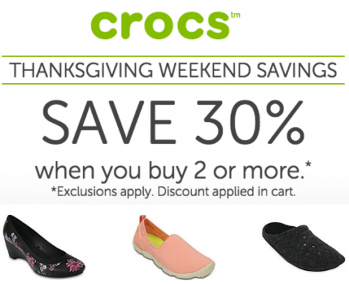 coupons for crocs website