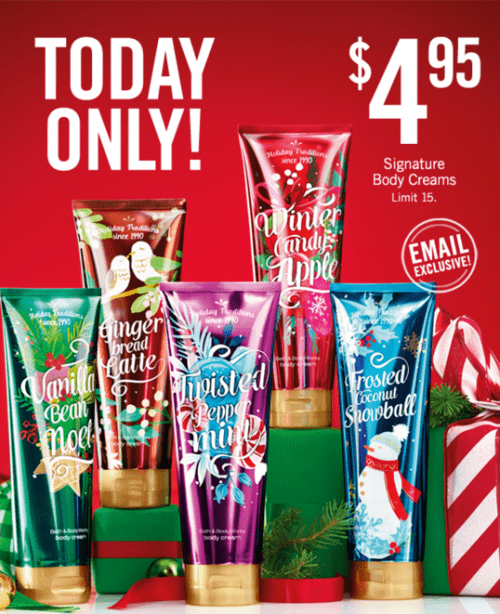 Bath Body Works Canada Pre Black Friday Coupons 4 95 For Signature 