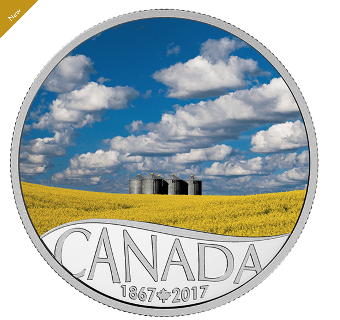 Royal Canadian Mint Deals New 2017 Pure Silver Coloured Coin Celebrating Canada's 150th