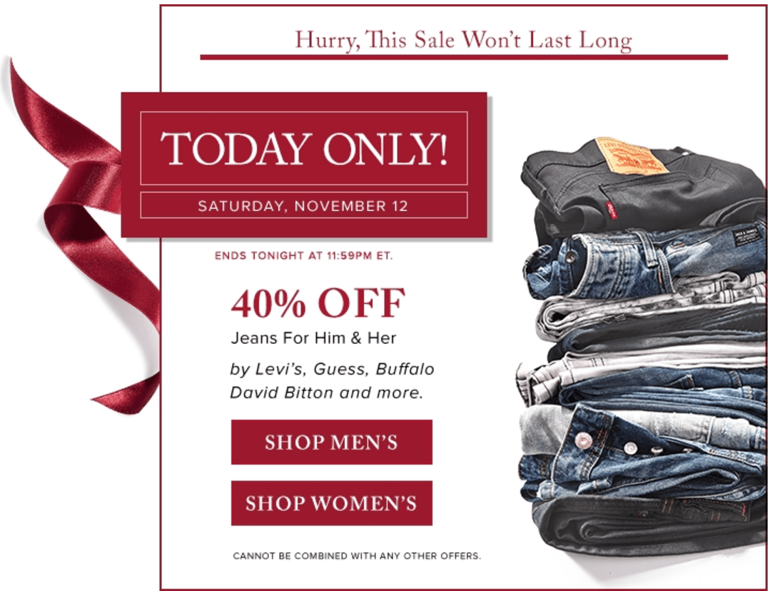 hudson bay levis sale