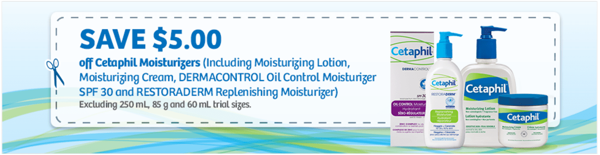 Canadian Coupons Save 5 00 Off Cetaphil Moisturizers Products 