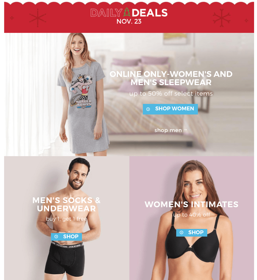 Sears Canada Daily Deals: Save 50% Off Women's & Men's Sleepwear +