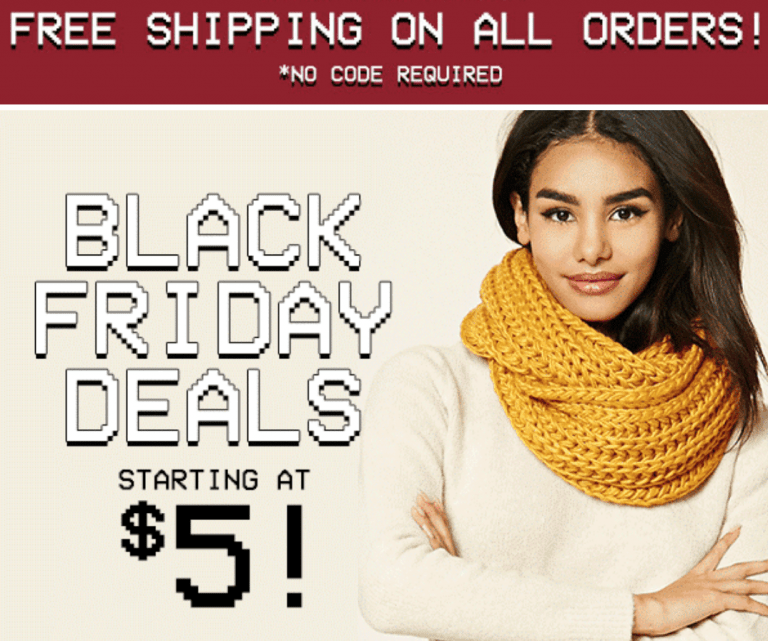Forever 21 Canada Black Friday Sale FREE Shipping on ALL Orders