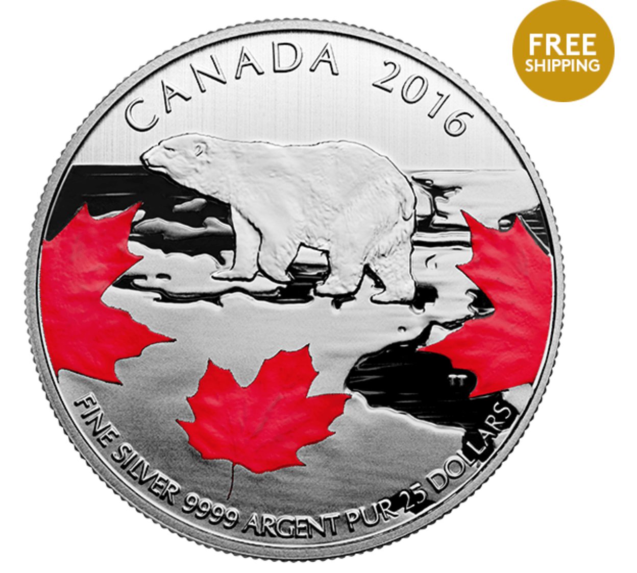 Royal Canadian Mint Deals Snowflake Pure Silver Coloured 2017 Coin + 25 for 25 Fine Silver