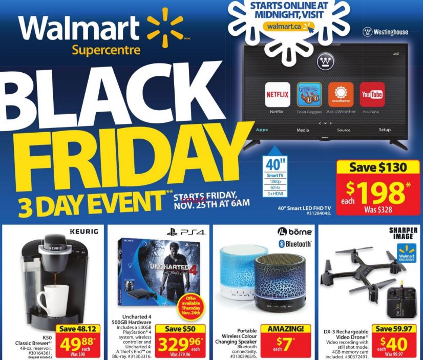 Walmart Canada Black Friday 2016 Flyer Sneak Peek!! | Canadian Freebies, Coupons, Deals ...