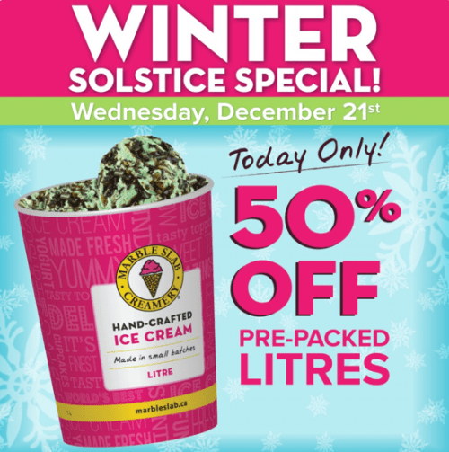Marble Slab Creamery Canada Deals and Offers