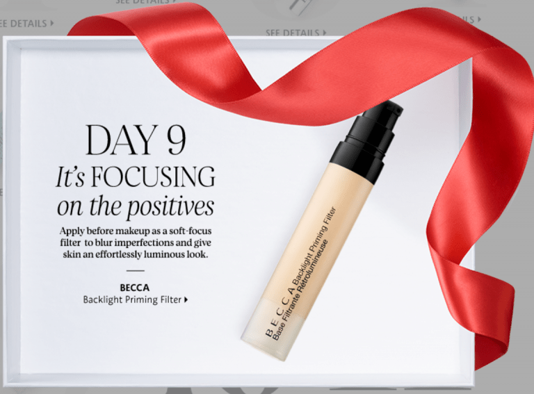 Sephora Canada Holiday Promotions 25 Days of FREE MINIS with Promo