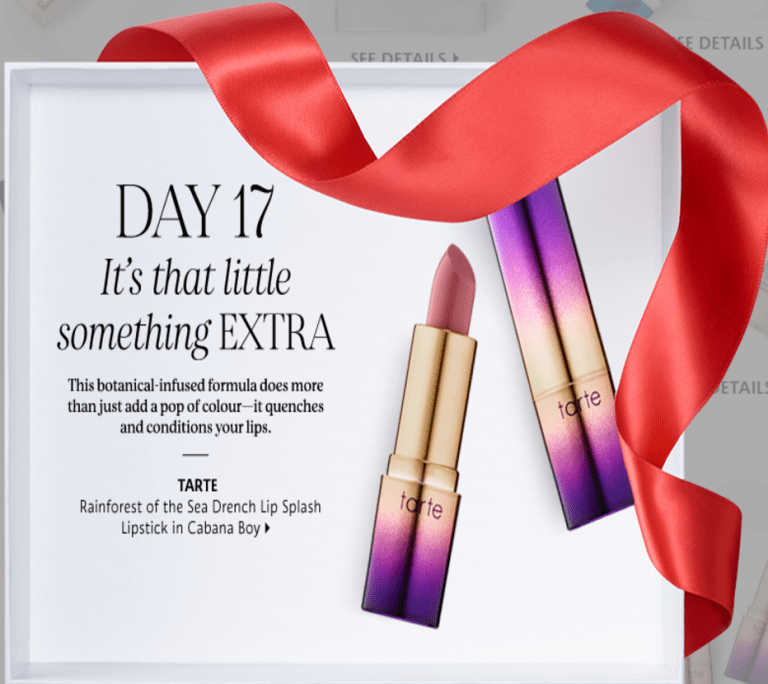Sephora Canada Holiday Promotions 25 Days of FREE MINIS with Promo