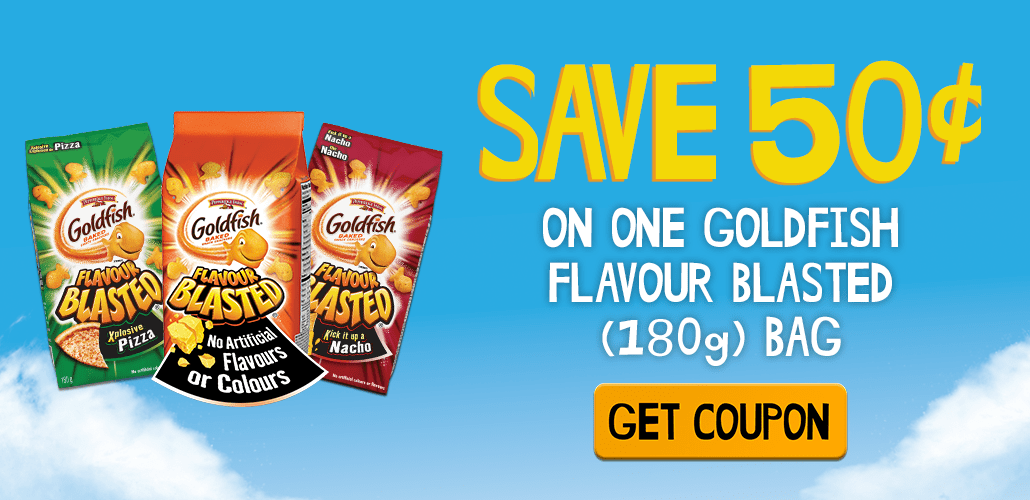 Canadian Coupons 50 Cent Goldfish Flavour Blasted Coupon With Contest
