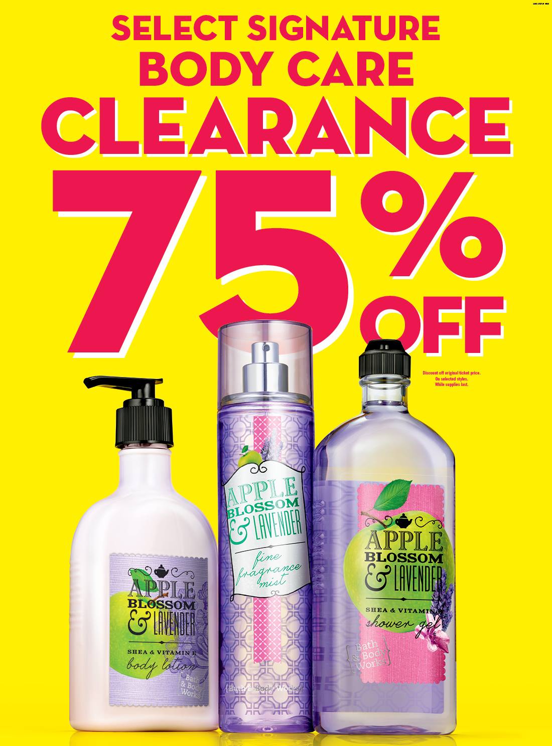 Bath Body Works Canada Semi Annual Clearance Sale Save 75 Off 