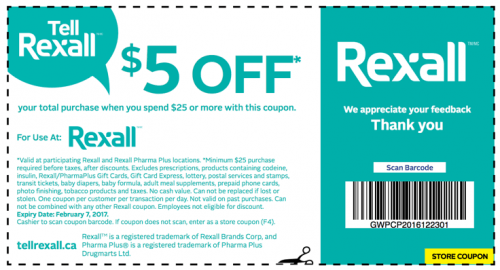 Rexall PharmaPlus Canada Coupon