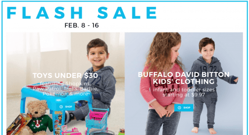 sears canada flash sale david buffalo and toys