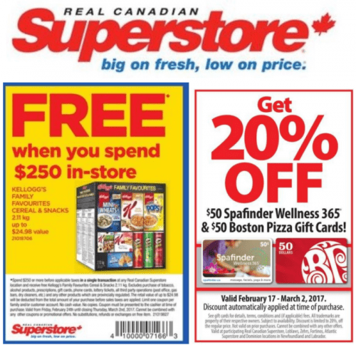 Real Canadian Superstore Promotions FREE 2.11 Kg Kellogg