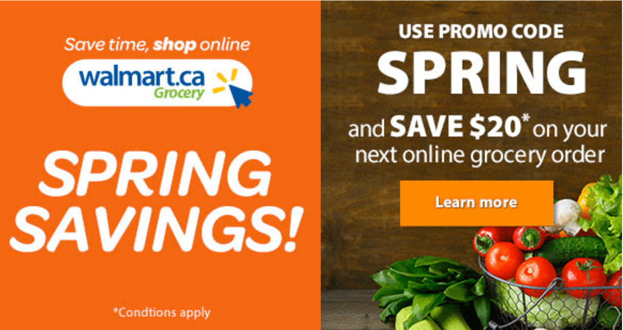 Walmart Canada Promo Code Deals Save 20 on Your Next Online Grocery