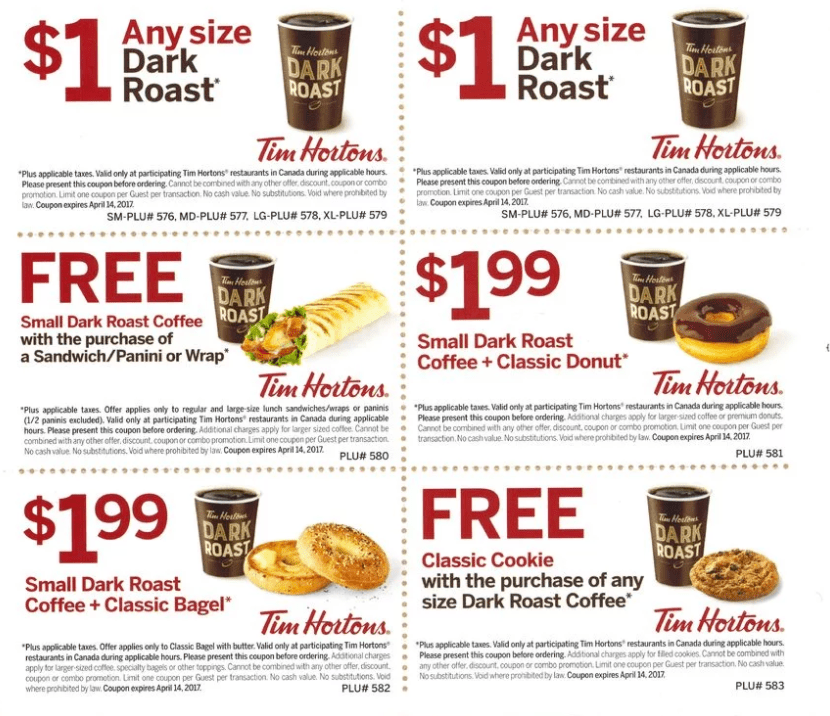 Tim Hortons Canada New Coupons: FREE Small Dark Roast & Classic Cookie ...