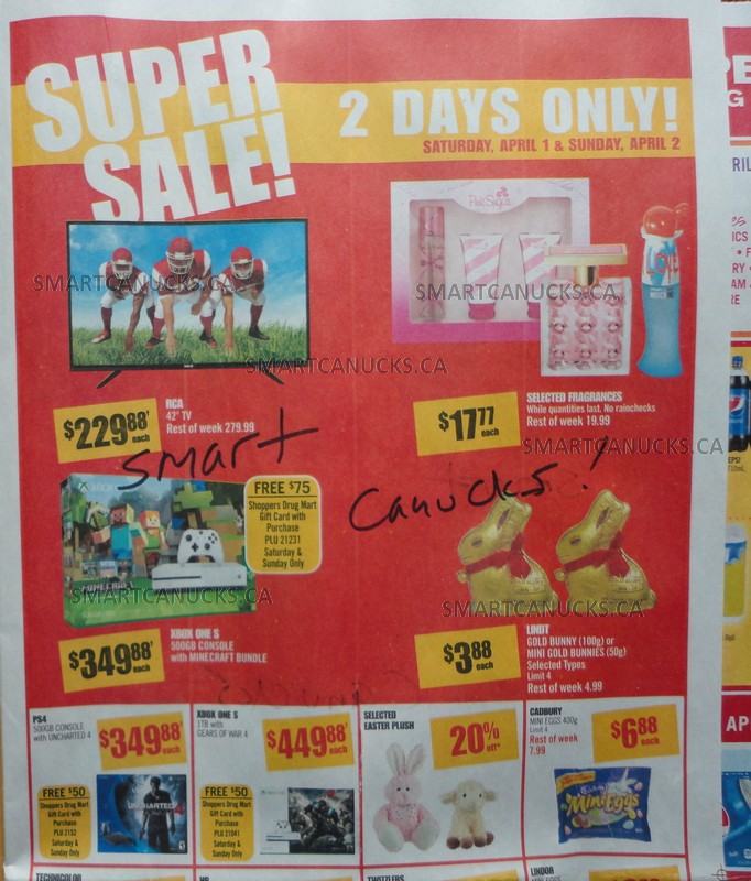 Shoppers Drug Mart Super Sale Ontario April 2017