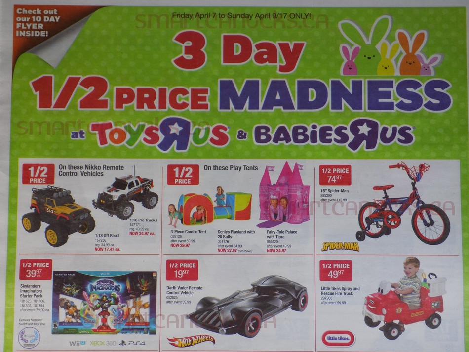 Toys r us sneak peek april 7 half price madness sale